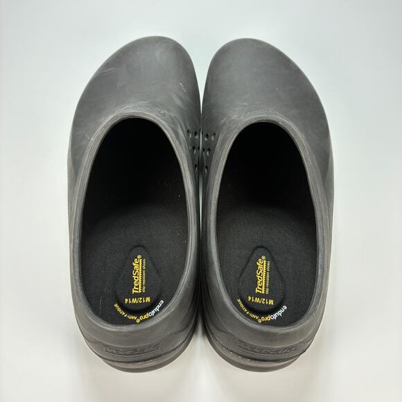 TredSafe Enduro Pro Anti Fatigue Clogs Black Slip Resistant Shoes Men's Size 12 - Picture 6 of 11